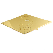 Manufacturer Bags Hardware Accessories Rhombic Shape Golden Metal Plate